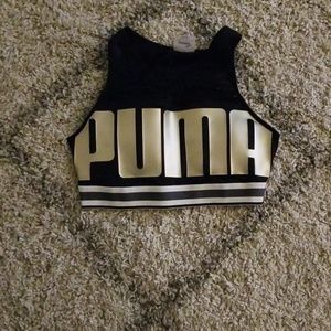 Puma High-Neck Racerback Sports Bra
